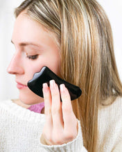Load image into Gallery viewer, Black Obsidian Gua Sha
