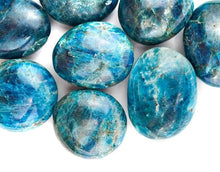 Load image into Gallery viewer, Blue Apatite Touchstone - Palm Stones - Energy Muse