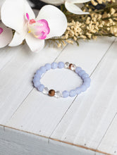 Load image into Gallery viewer, Blue Lace Agate Bracelet for Stress Release - Energy Muse