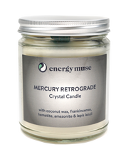 Load image into Gallery viewer, Mercury Retrograde Crystal Candle
