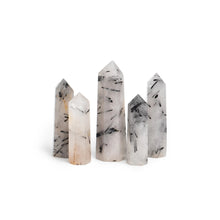 Load image into Gallery viewer, Tourmalinated Quartz Point