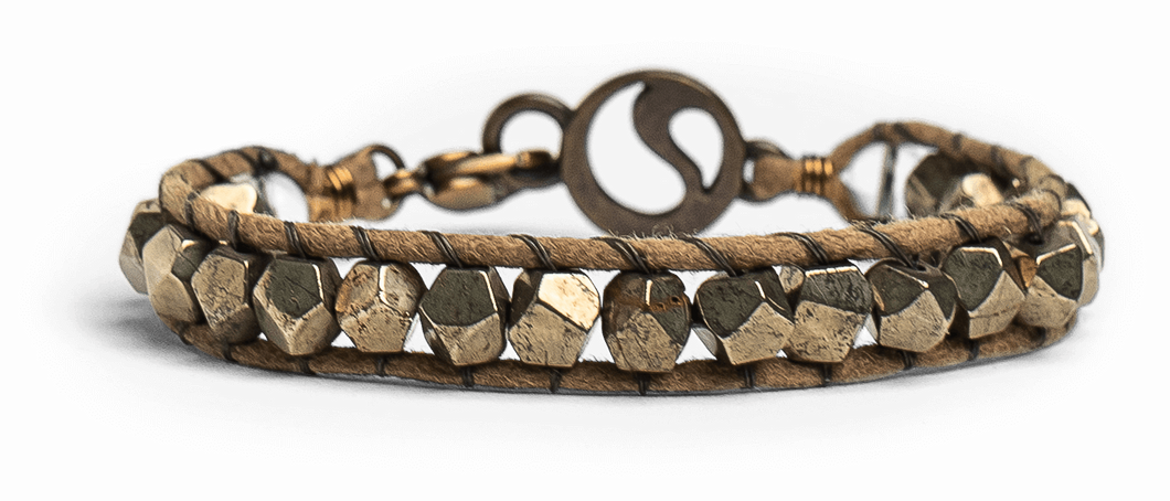 Affluence Wrap - Pyrite Bracelet - Energy Muse