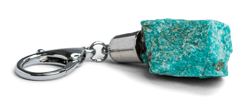 Amazonite Crystal Keychain - Energy Muse