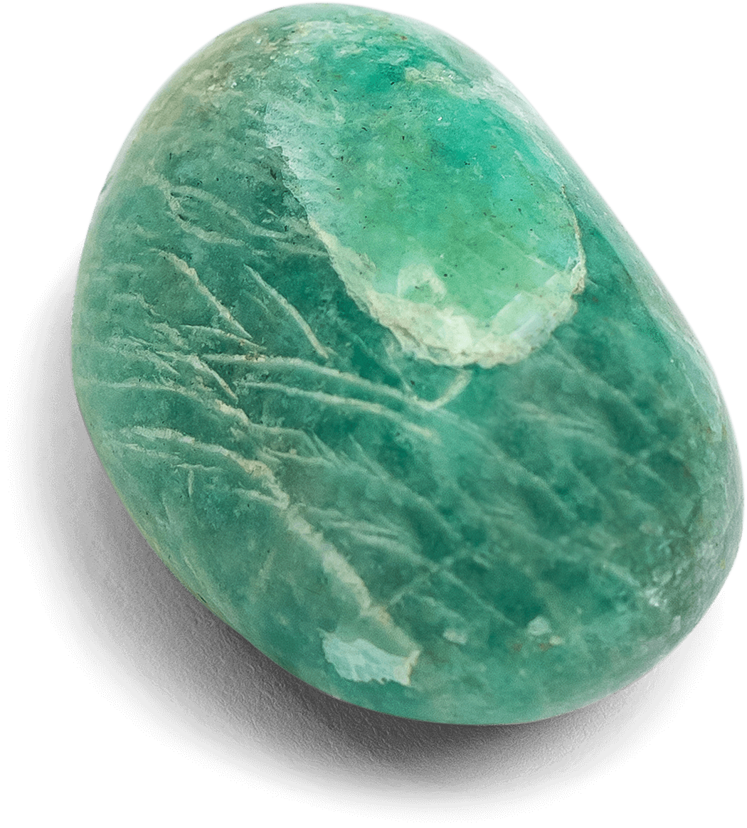 Amazonite Touchstone - Palm Stone - Energy Muse