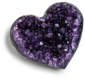 Amethyst Geode Heart