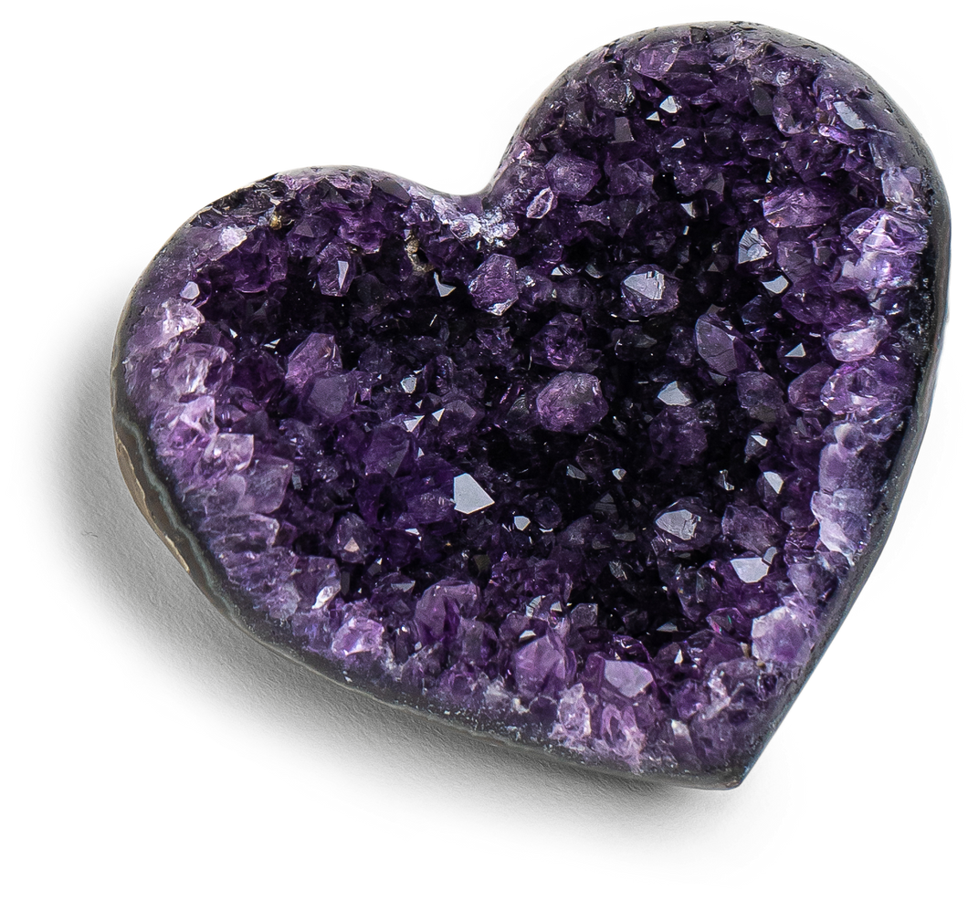 Amethyst Geode Heart