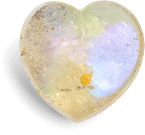 Angel Aura Quartz Heart - Energy Muse