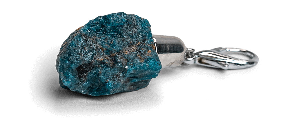 Apatite Keychain - Crystal Keychain - Energy Muse