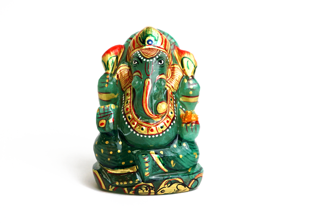 Aventurine Ganesh Statue