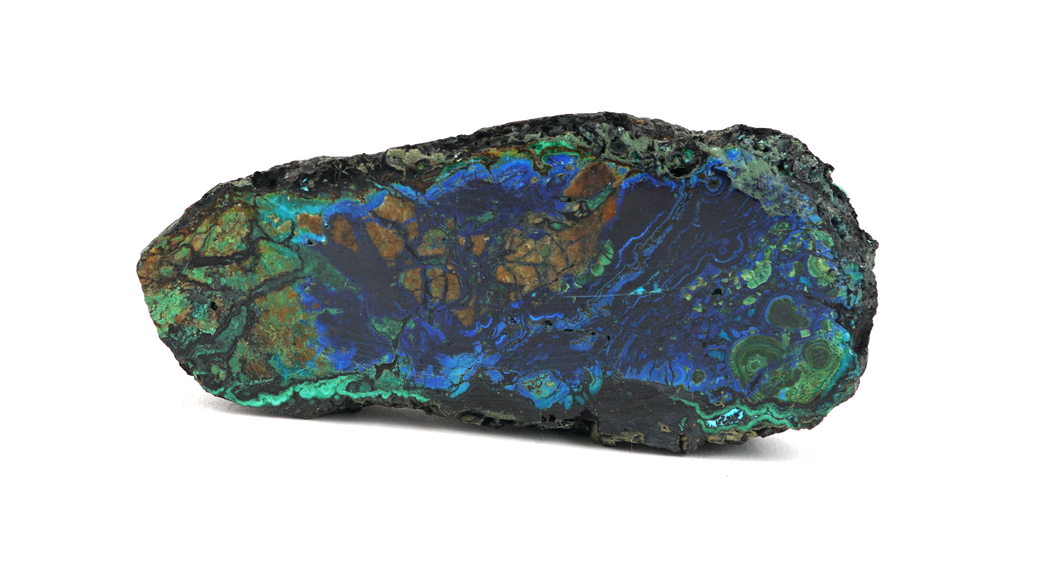 Azurite Malachite Slice
