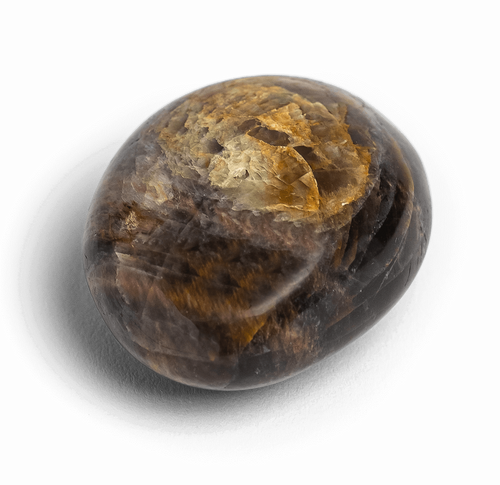 Black Moonstone Touchstone - Palm Stones - Energy Muse