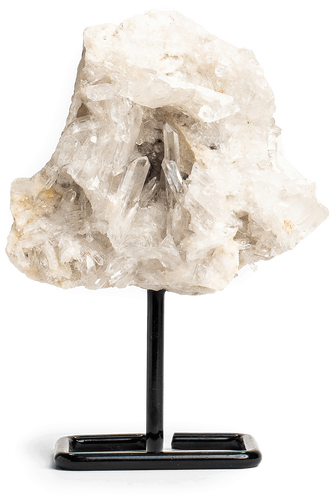 Clear Quartz Cluster on a Stand - Energy Muse