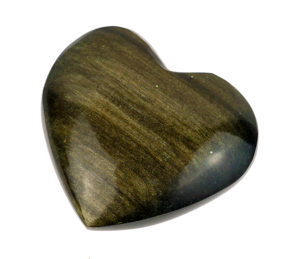 Golden Sheen Obsidian Heart