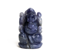 Load image into Gallery viewer, Iolite Ganesh Statue
