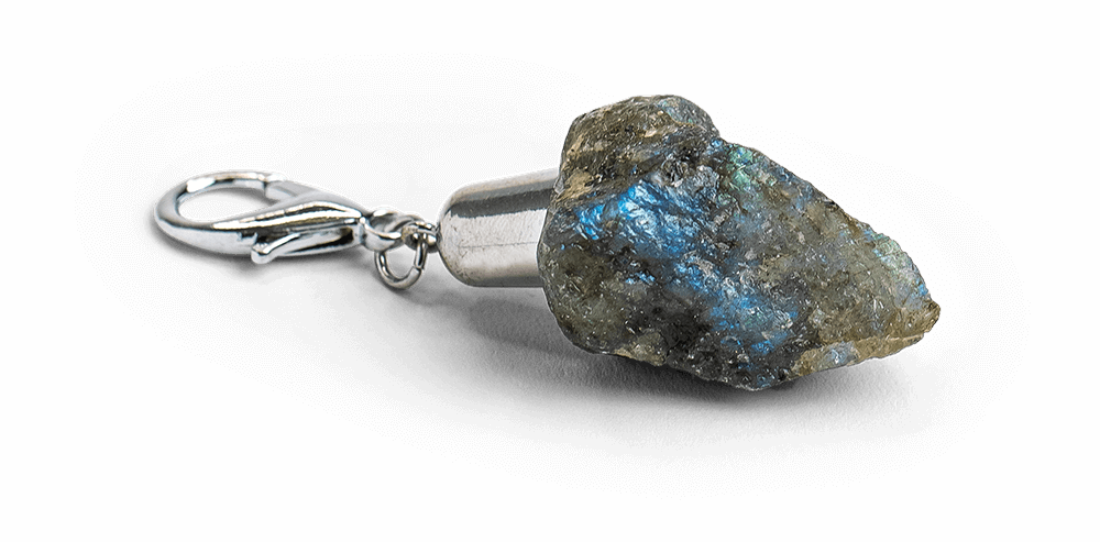 Labradorite Keychain - Crystal Keychain - Energy Muse