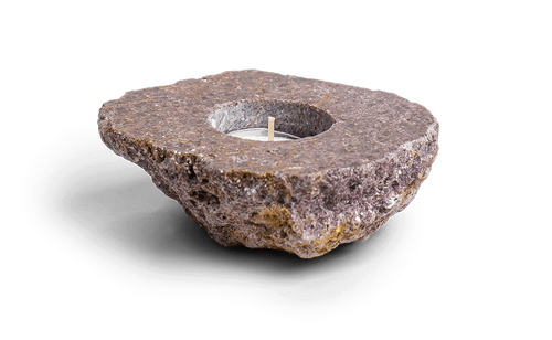 Lepidolite Candle Holder - Energy Muse