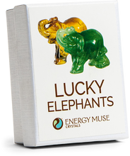 Load image into Gallery viewer, Lucky Crystal Elephants - Energy Muse
