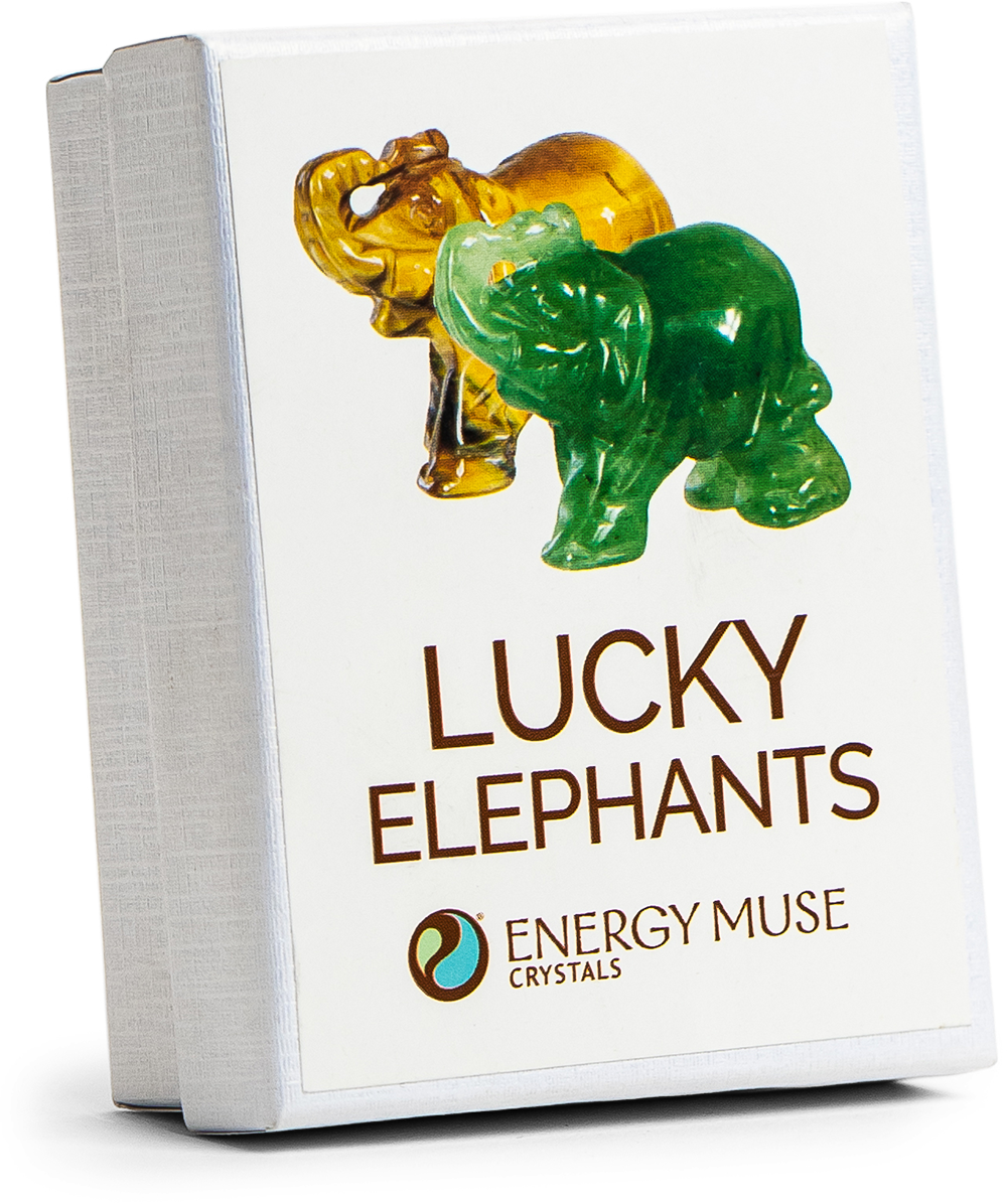 Lucky Crystal Elephants - Energy Muse
