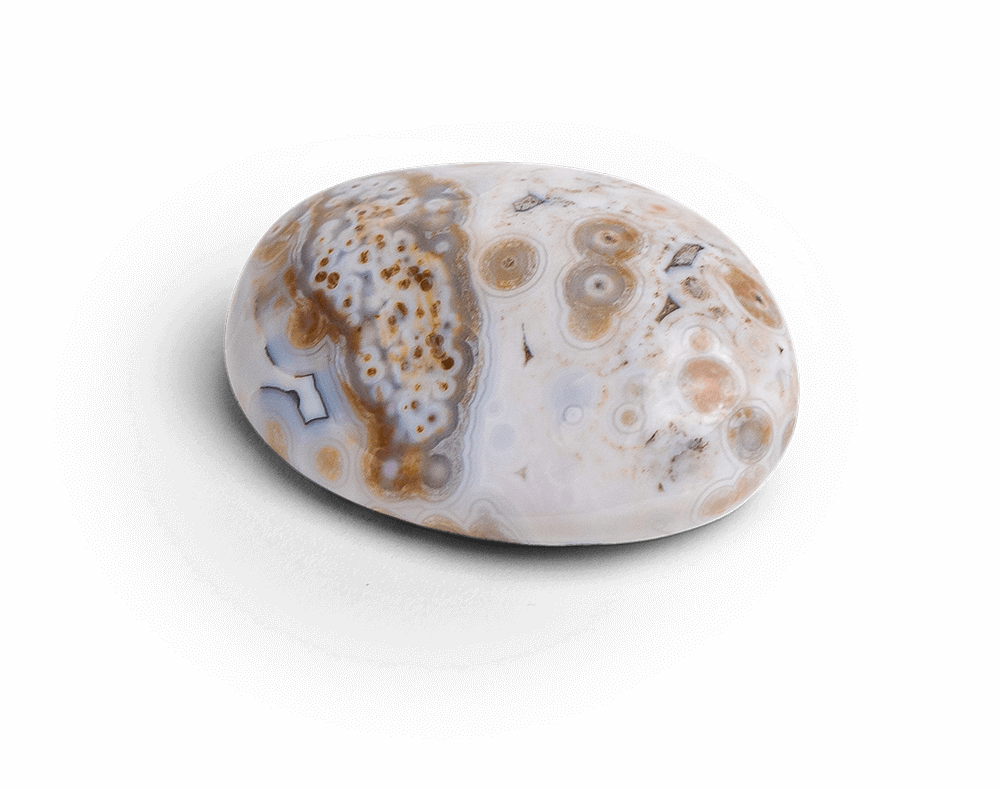 Ocean Jasper Touchstone - Palm Stones - Energy Muse