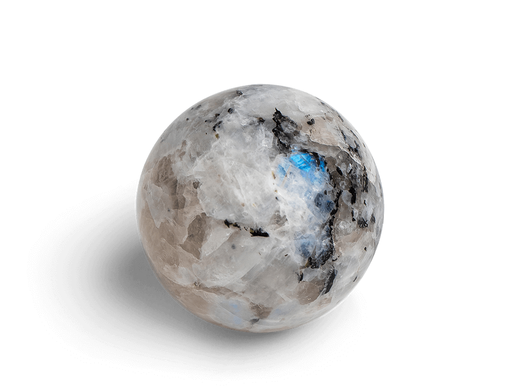 Rainbow Moonstone Sphere - Energy Muse