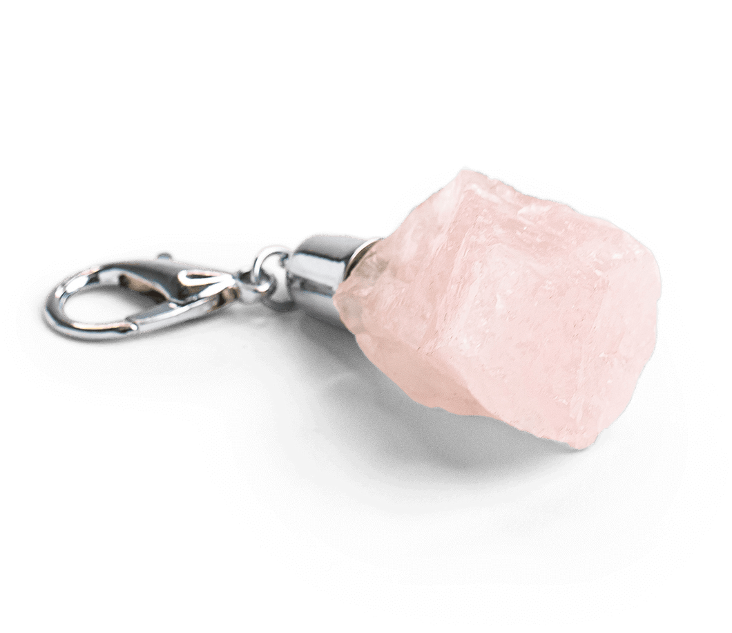 Rose Quartz Keychain - Energy Muse