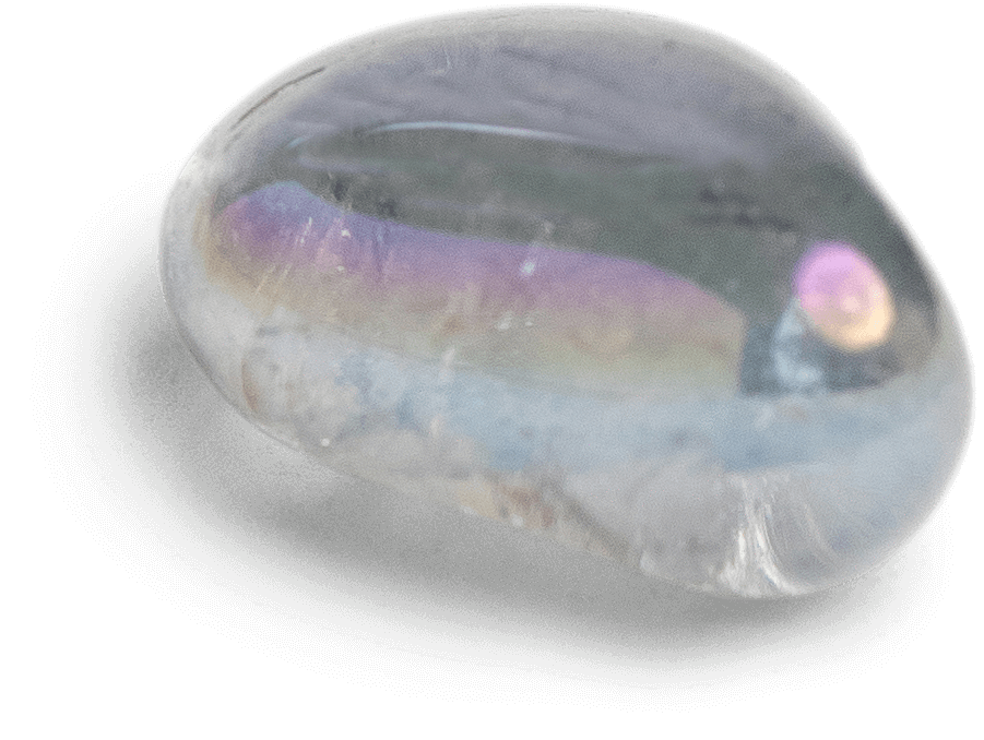 Silver Aura Quartz Stone - Energy Muse