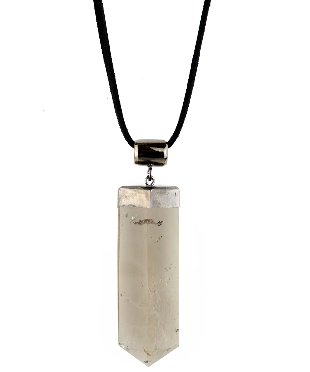Flat-Back Crystal Pendant Necklace
