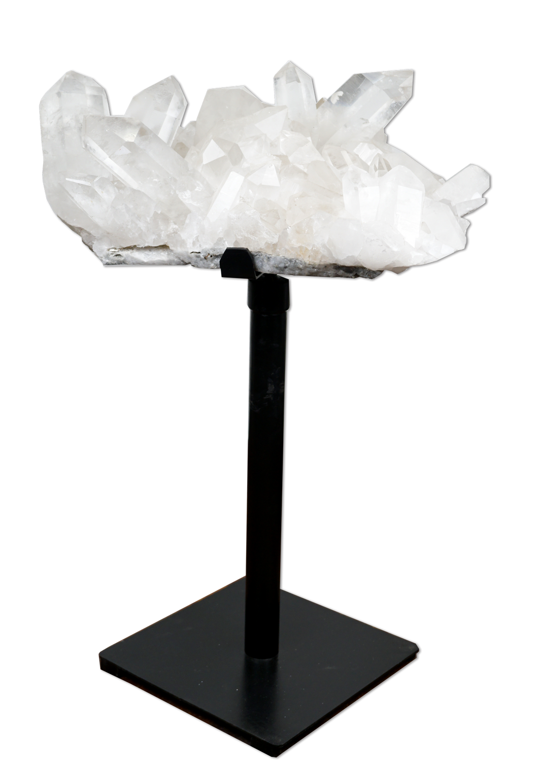 Spinning Clear Quartz Cluster