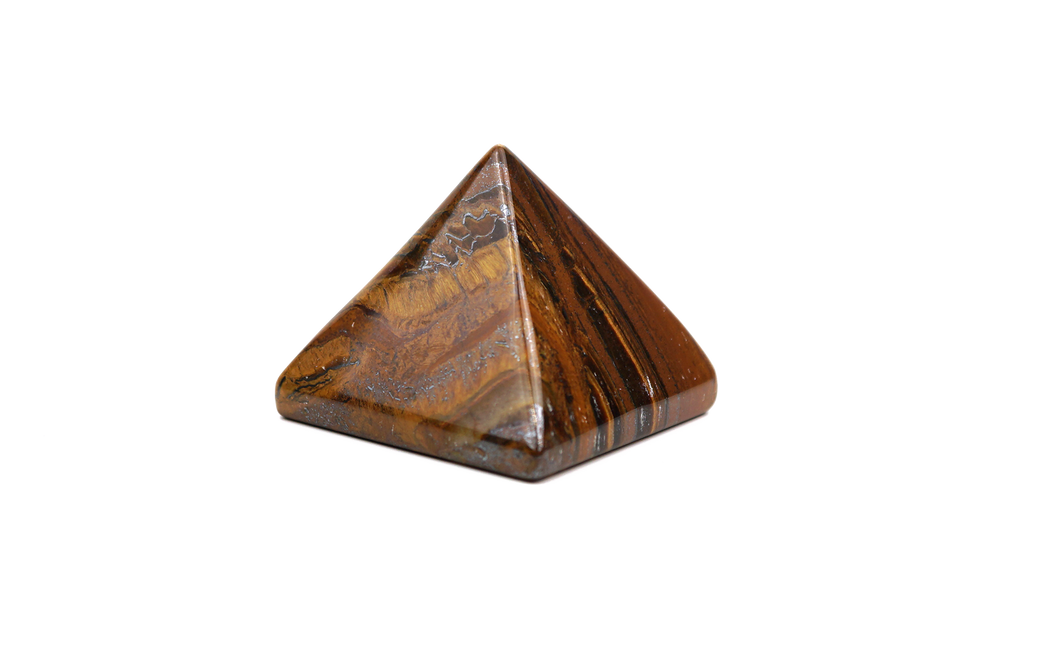 Tiger's Eye Pyramid