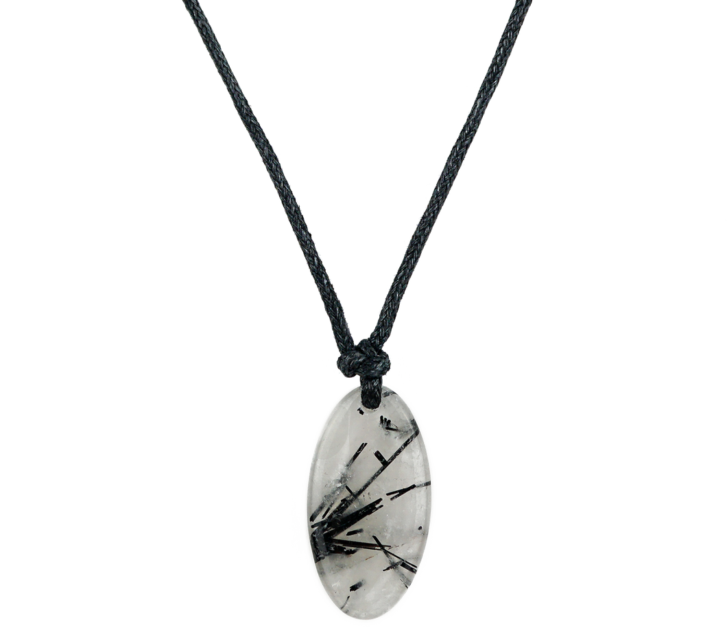 Tourmalinated Quartz Necklace